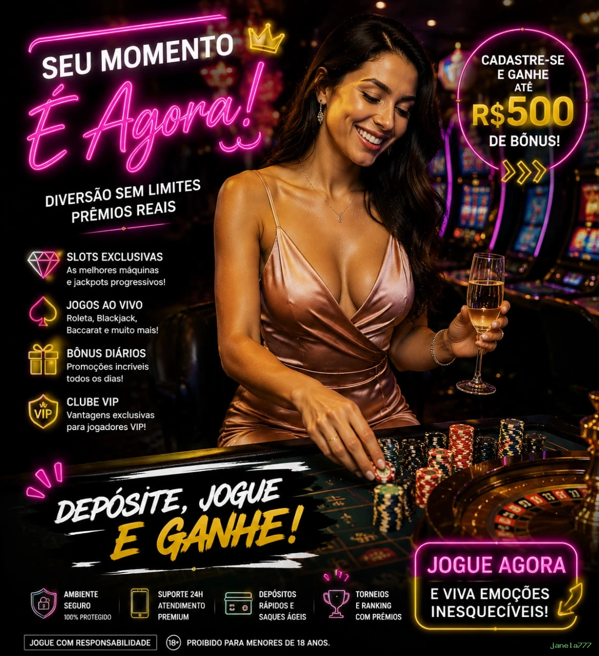 Login rápido no app janela777